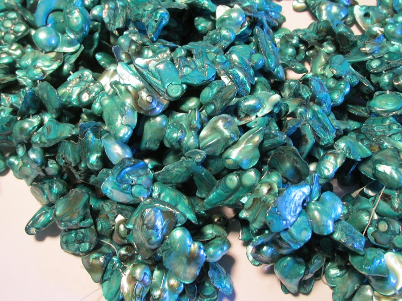 (image for) Turquoise Blister pearls #1520